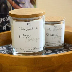 Bougies de lecture Quiétude Livresque RomanCirière en formats 200 g et 60 g