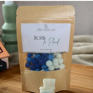 Gros plan sur le sachet de fondants parfumés Sous le Plaid 60 g